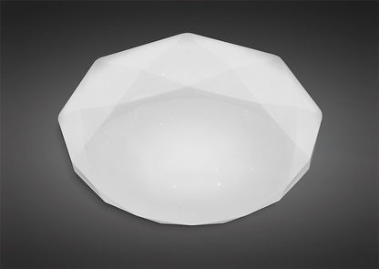 Mantra Fusion M5112 Diamante Ceiling 30W LED 3000K, 3000lm, White Acrylic, 3yrs Warranty - M5112 Ceiling