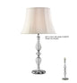 Diyas Albas Crystal Table Lamp WITHOUT SHADE 1 Light E27 Silver Finish