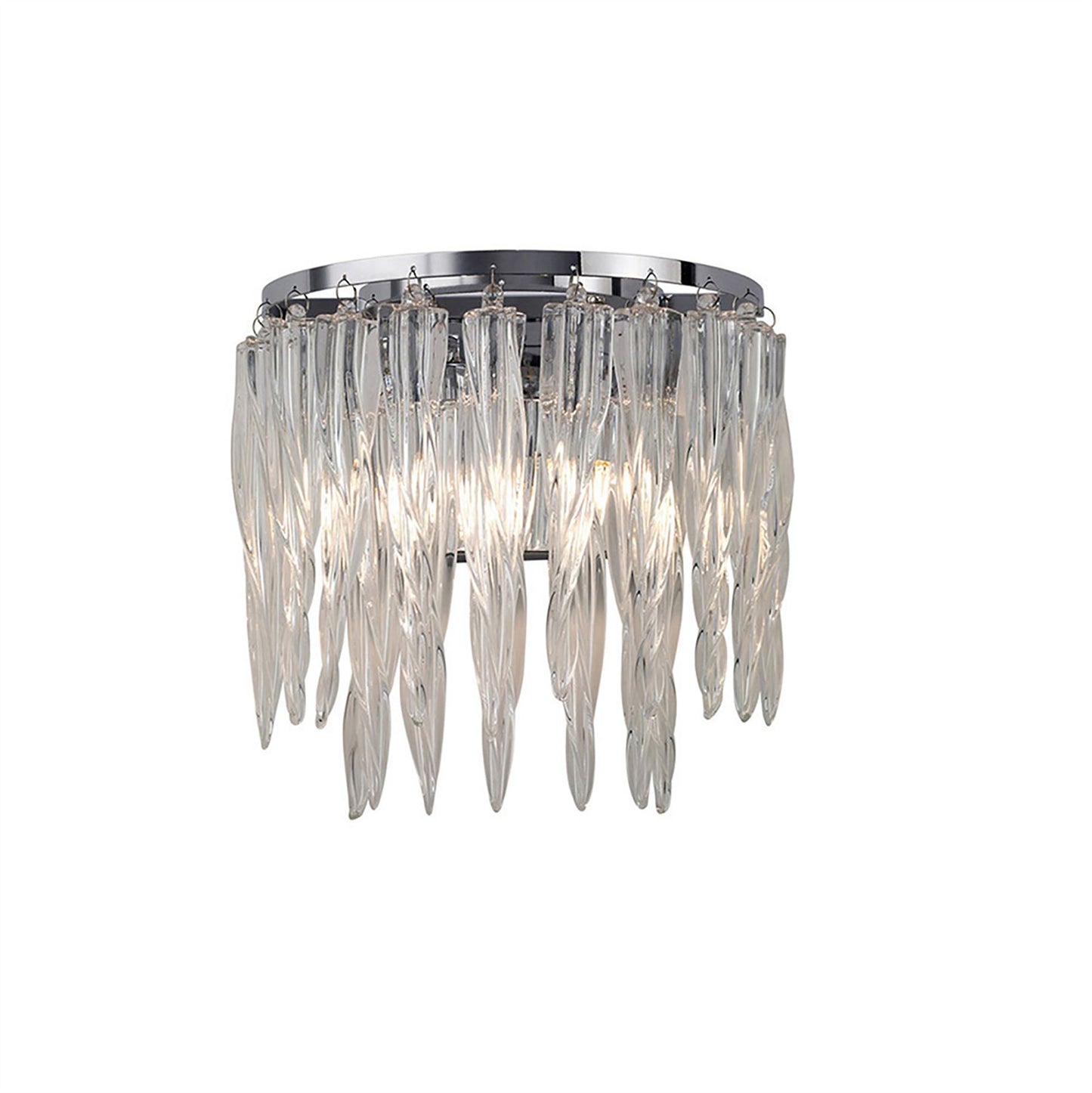 Diyas Tropez Wall Light 2 Light G9 Polished Chrome/Glass