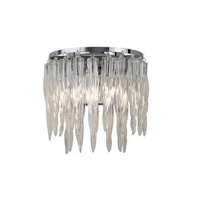 Diyas Tropez Wall Light 2 Light G9 Polished Chrome/Glass