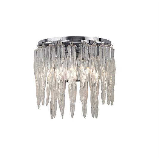 Diyas Tropez Wall Light 2 Light G9 Polished Chrome/Glass