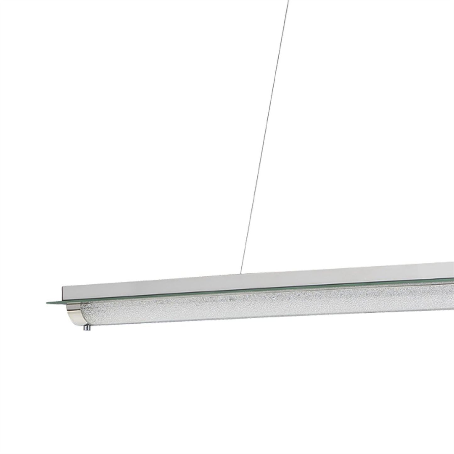 Mantra Fusion Tube Pendant 36W LED 4000K Polished Chrome/Mirror/Sand Diamond, 2800lm, 3yrs Warranty