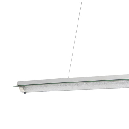 Mantra Fusion Tube Pendant 36W LED 4000K Polished Chrome/Mirror/Sand Diamond, 2800lm, 3yrs Warranty