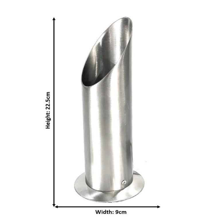 illucio Brushed Steel Up GU10 LED Compatible Table/Floor Uplighter