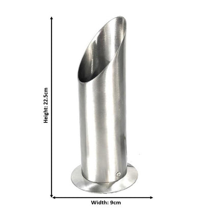 illucio Brushed Steel Up GU10 LED Compatible Table/Floor Uplighter