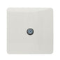 Trendi 1 Gang Modern Screwless Television Satellite Socket in White - ART-SATWH