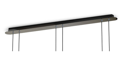 Mantra Lens Linear Pendant, 3 x E14 (Max 40W) Chrome Glass