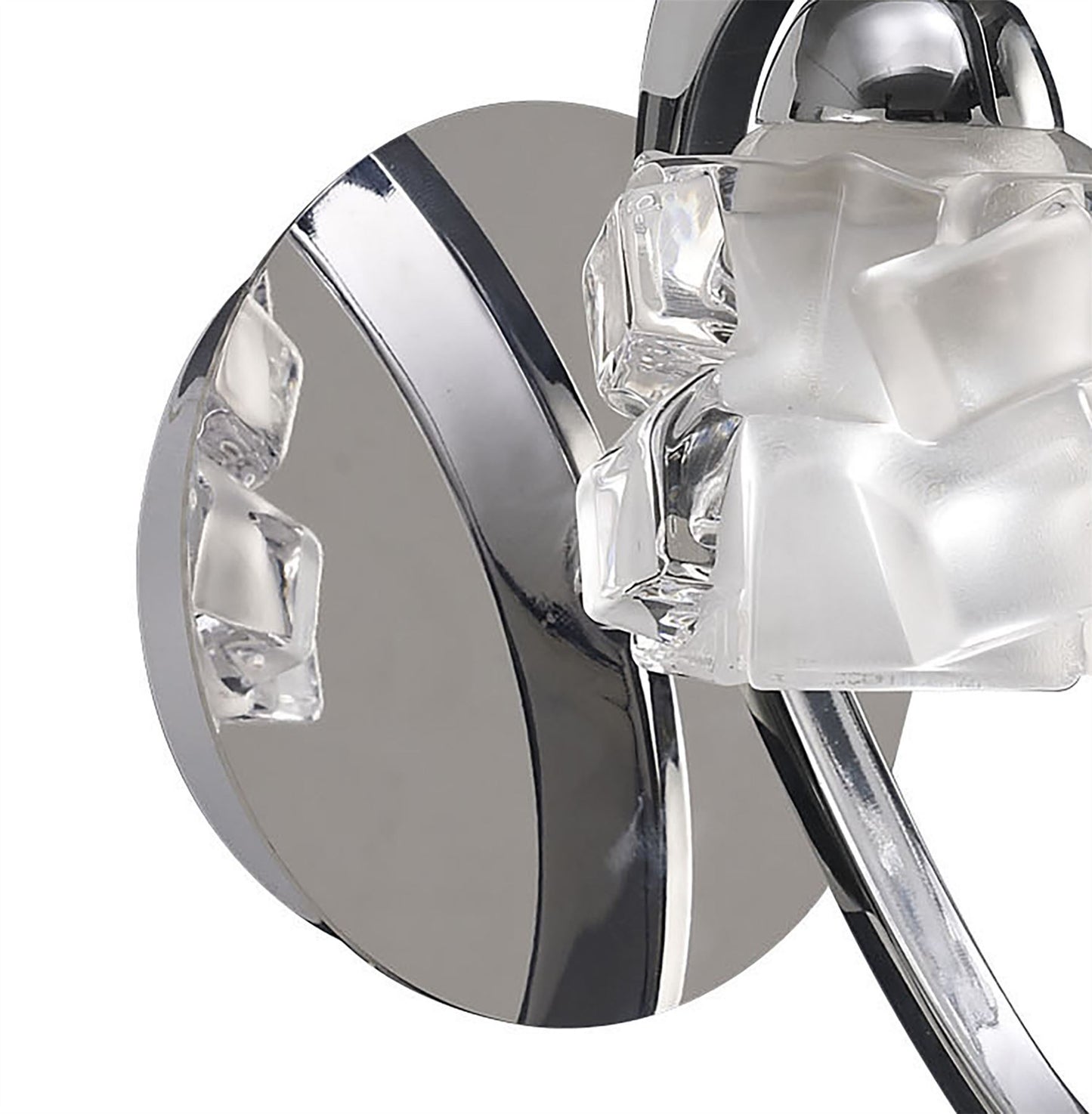 Mantra Ice Wall Light Switched 1 Light G9 ECO, Polished Chrome