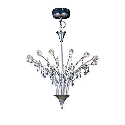 Diyas Bouquet 66cm  18 Light G4 Polished Chrome/Crystal, NOT LED/CFL Compatible Ceiling Pendant Light Fitting