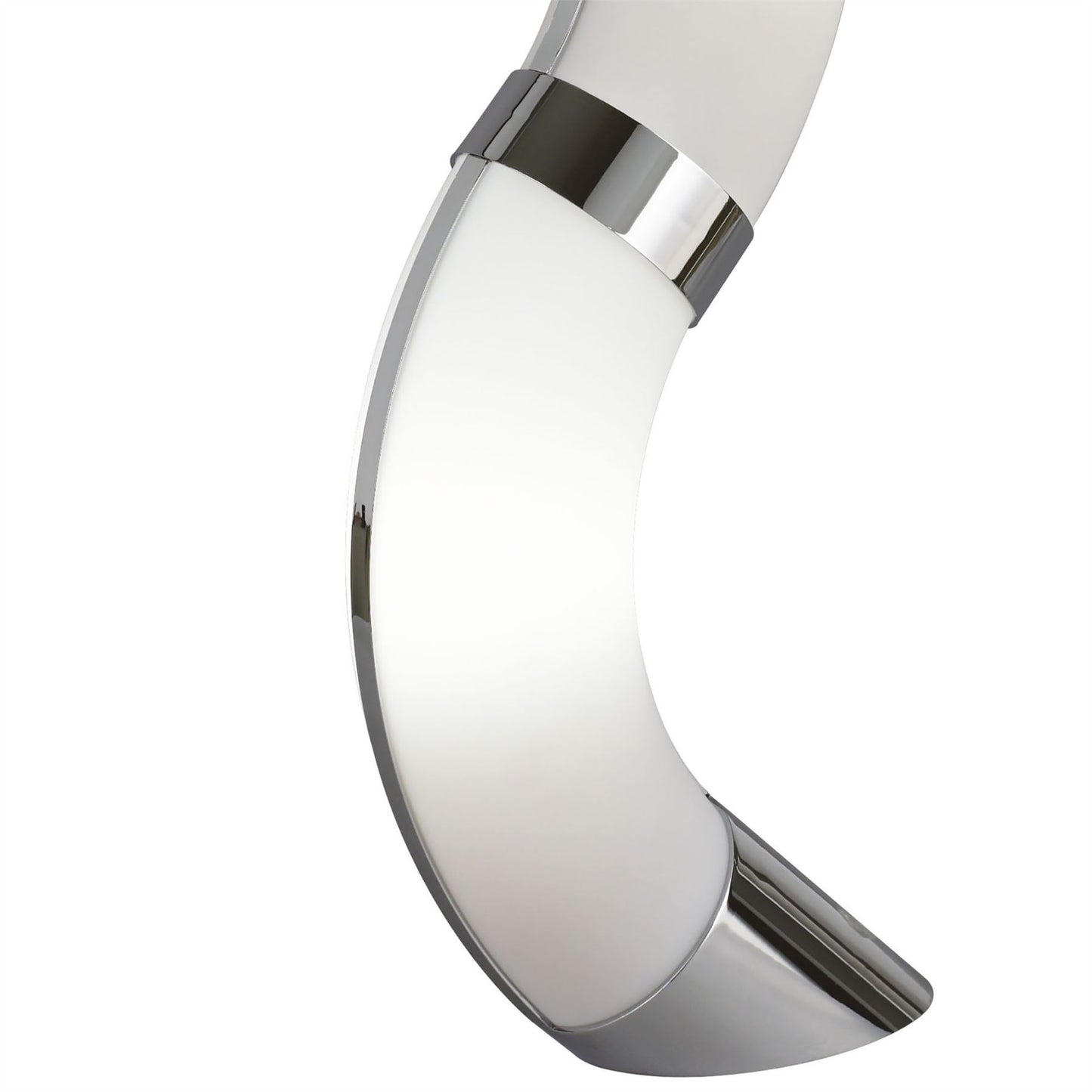 Mantra Guss GU10 Guss Table Lamp GU10 2 Light L1/SGU10, Polished Chrome/White Acrylic, CFL Lamps INCLUDED