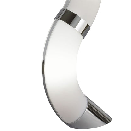 Mantra Guss GU10 Guss Table Lamp GU10 2 Light L1/SGU10, Polished Chrome/White Acrylic, CFL Lamps INCLUDED