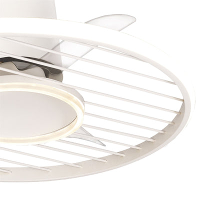 Soho 66cm 45W LED Dimmable Ceiling Light With Built-In 30W DC Fan, 2700-5000K Remote & APP Control, 3150lm, White, 5yrs Warranty