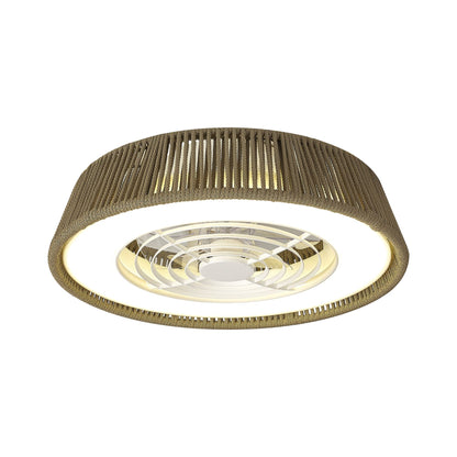 Polinesia Nautica 64.5cm 70W LED Dimmable Ceiling Light With Built-In 35W DC Reversible Fan, Beige Oscu, 4200lm, 5yrs Warranty