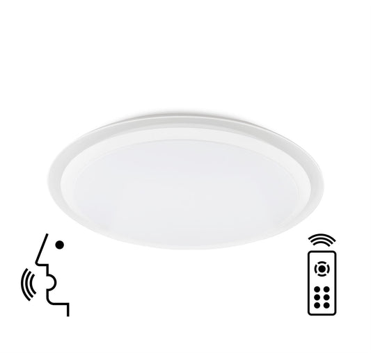 Mantra Fusion Edge Smart 56.5cm Ceiling Light, 80W LED, 3000-5000K Tuneable White, 4300lm, Remote Control, 3yrs Warranty