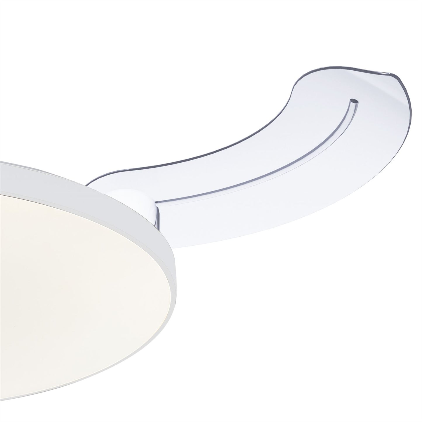 Slim Fan Mini 40cm 45W LED Dimmable Ceiling Light With Built-In 25W DC Fan, 2700-5000K Remote Control, 3150lm, White, 5yrs Warranty