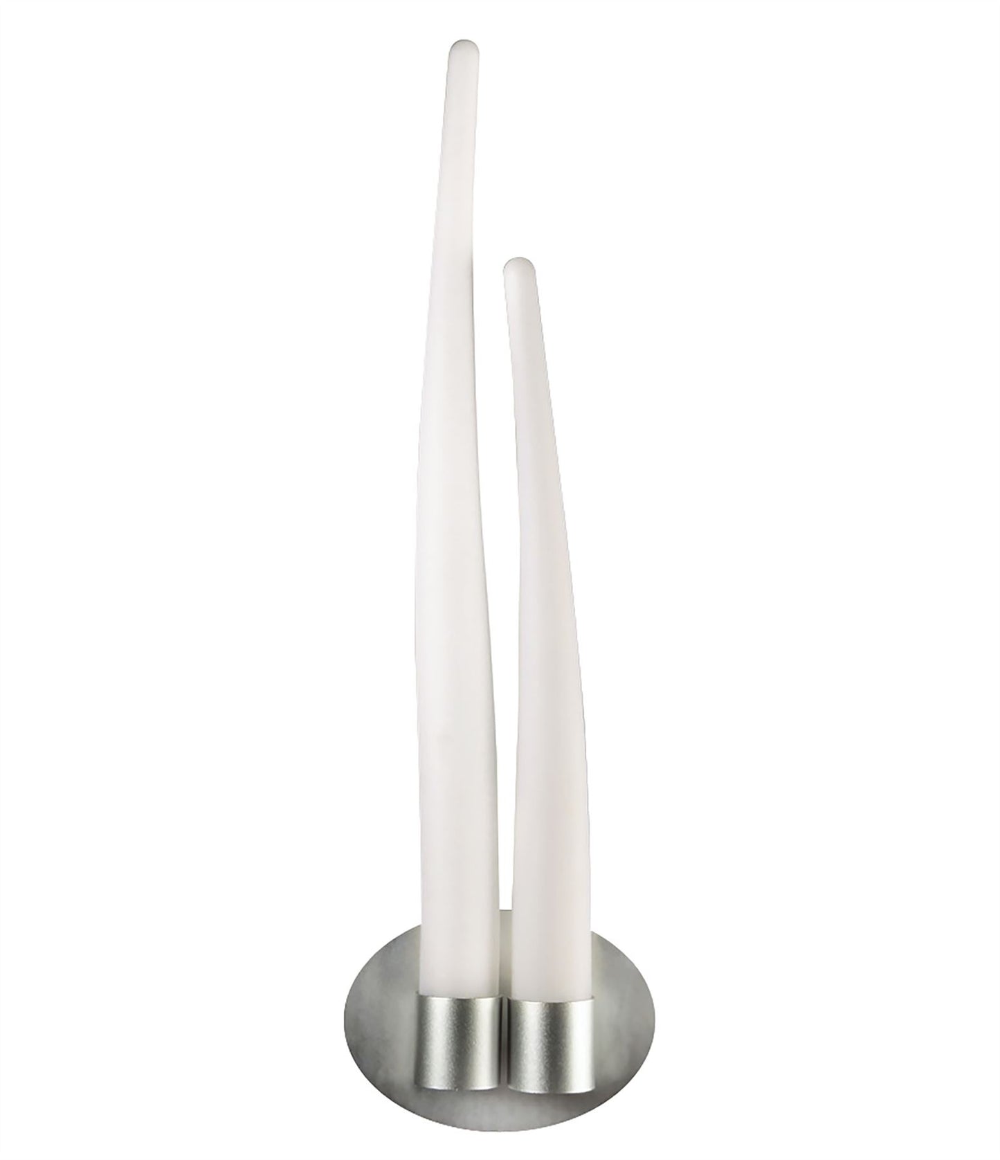 Mantra M1694 Estalacta Wall Light 2 Light GU10 Indoor/Outdoor, Silver/Opal White