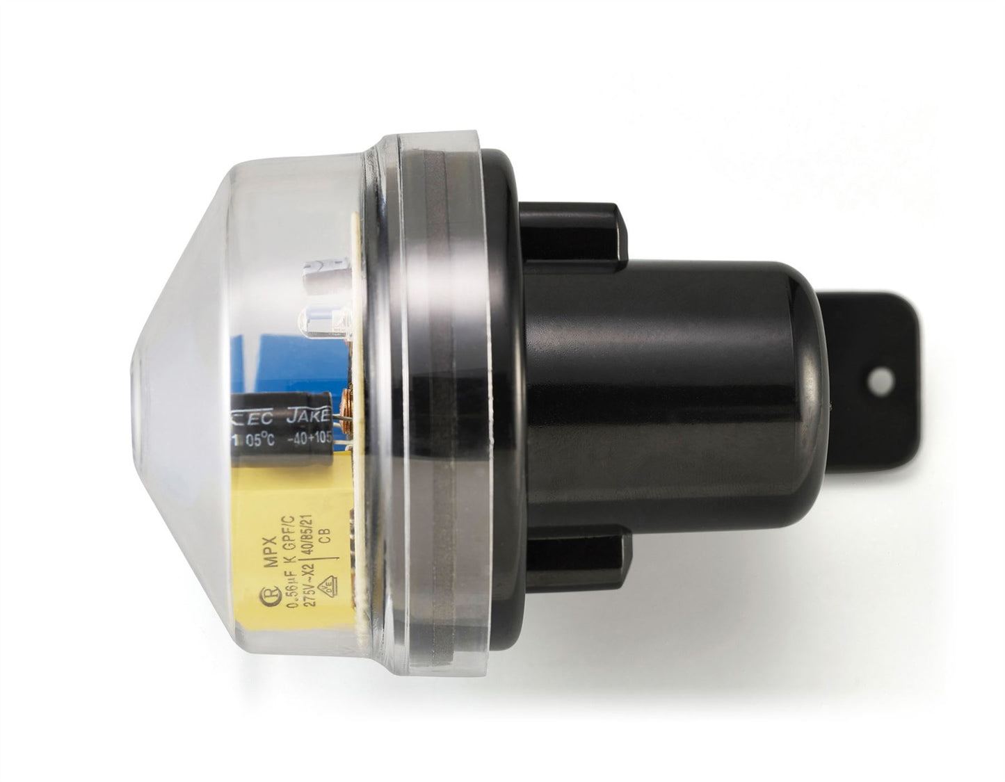 Deco Espial Wall Mounted Photocell Kit IP65 5-45Lux 10A Clear Cover/Black Ancillary