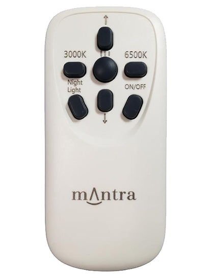 Mantra Fusion M3692 Reef 60W Tuneable White 3000K-6500K, 4200lm, Dimmable Flush Ceiling Light with Remote Control