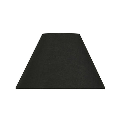 Oaks Lighting S501/8 Cotton Coolie Lampshade 200mm - Reversable Gimbal Light Shade - Black