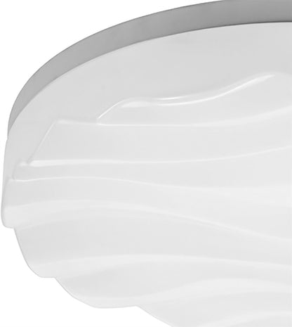 Mantra M5041 Arena Ceiling/Wall Light Medium Round 36W LED IP44 3000K, 3240lm, Matt White/White Acrylic, 3yrs Warranty