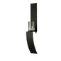 Diyas Home (DH) Lirio Wall Light Mounted Candle Holder 79Cm Black/Clear Glass