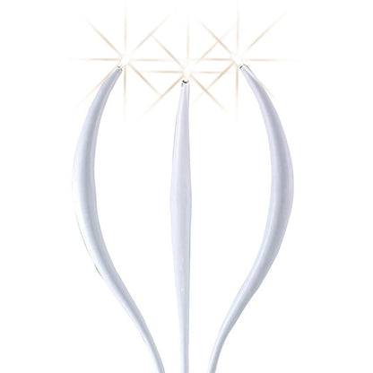 Diyas Llamas Table Lamp 3 Light G4, Gloss White, NOT LED/CFL Compatible