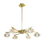 Mantra Alfa 63cm Telescopic 6 Light G9, Polished Brass (Short Rod Included)