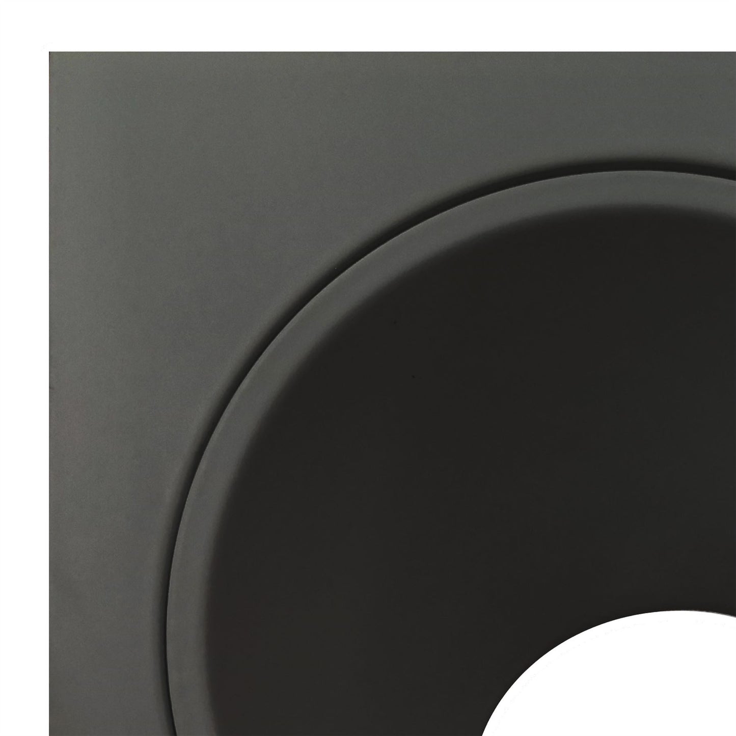 Mantra Fusion Brandon Recessed Downlight Square, 1 x GU10 (Max 12W), Matt Black, Cut Out: 98mm, Lampholder Included