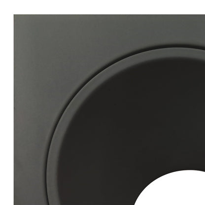 Mantra Fusion Brandon Recessed Downlight Square, 1 x GU10 (Max 12W), Matt Black, Cut Out: 98mm, Lampholder Included