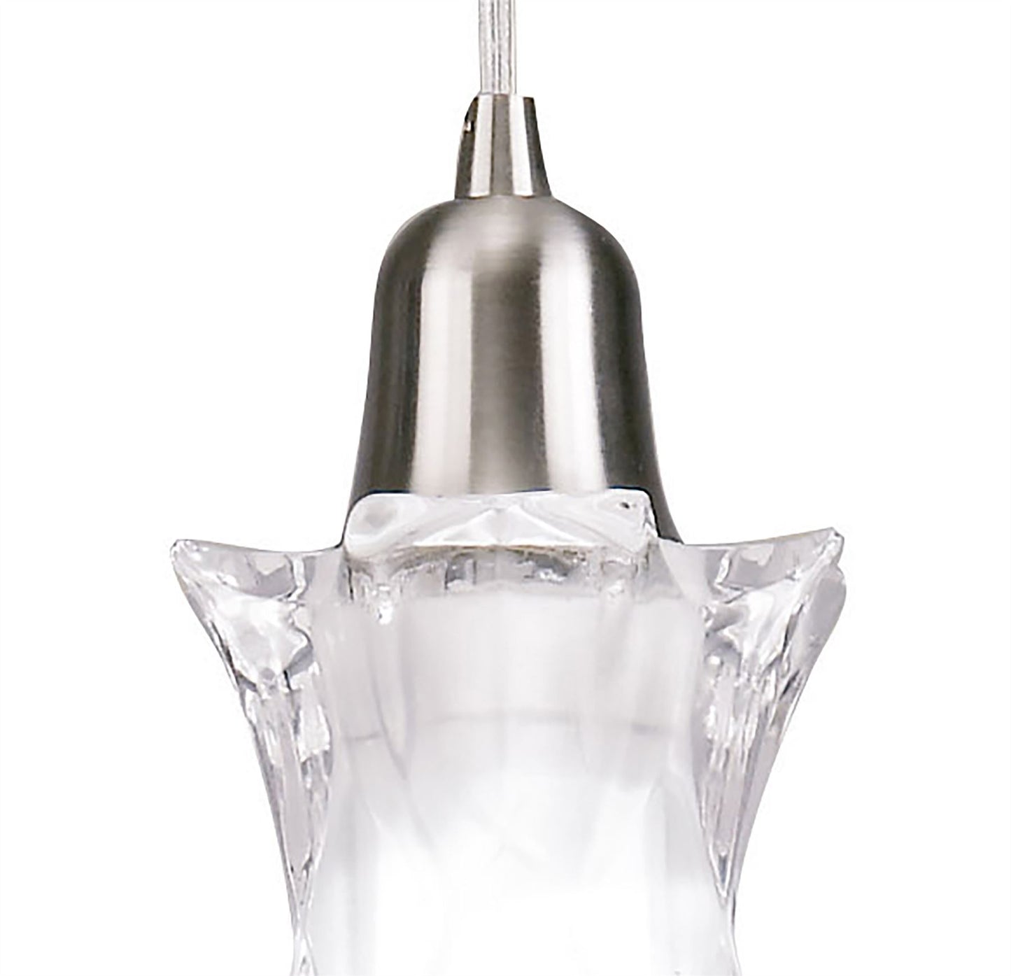 Mantra Alaska GU10 11cm Square Pendant 1 Light L1/SGU10, Satin Nickel, CFL Lamps INCLUDED