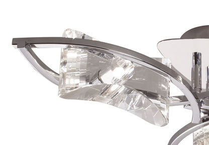 Mantra M0891 Kromo Ceiling 3 Light G9, Polished Chrome