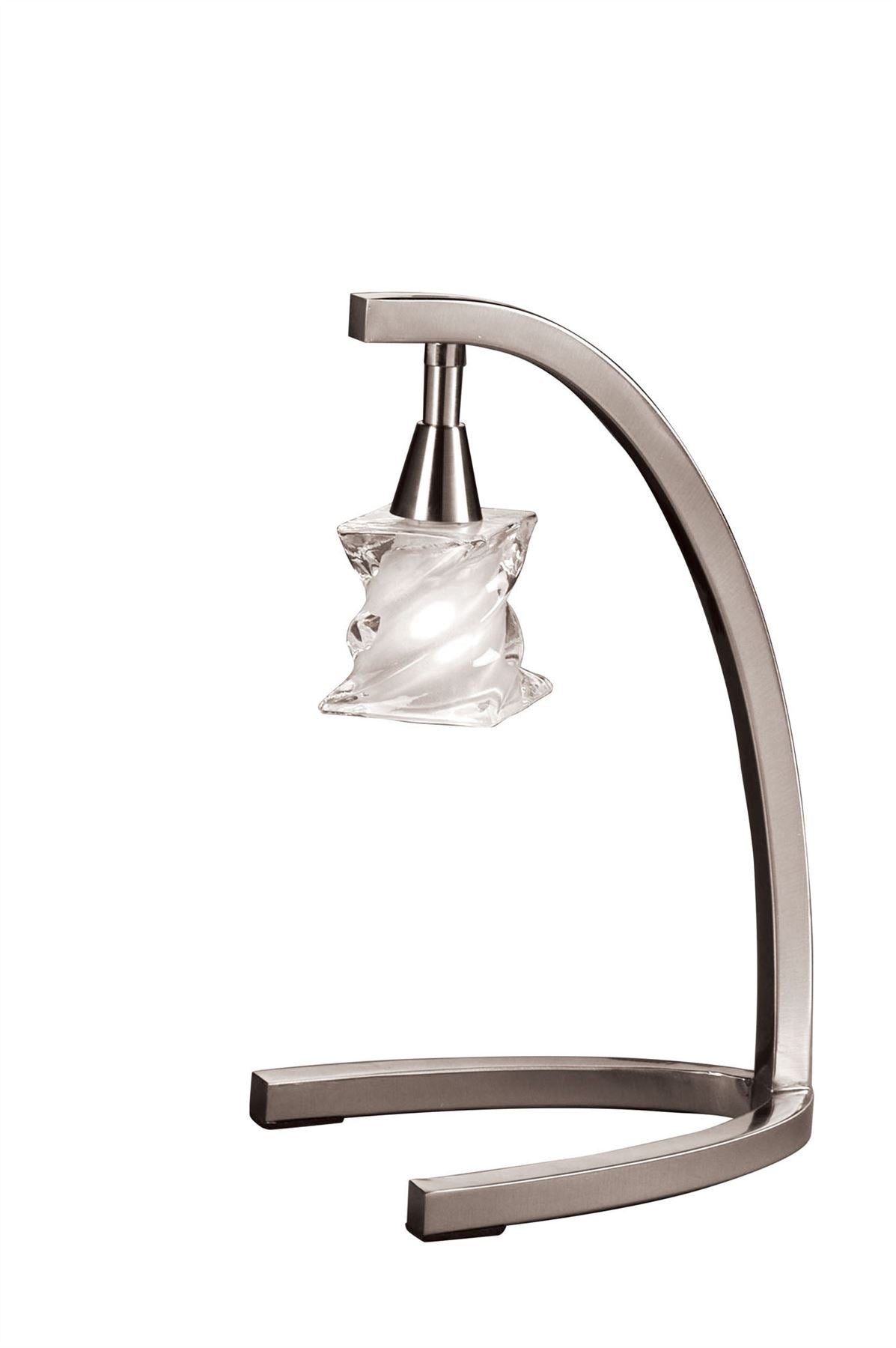 Mantra Salomon Table Lamp 1 Light G9, Satin Nickel
