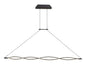 Mantra M5818 Sahara XL Linear Pendant 42W LED 2800K, 3400lm, Dimmable Frosted Acrylic, Brown Oxide, 3yrs Warranty