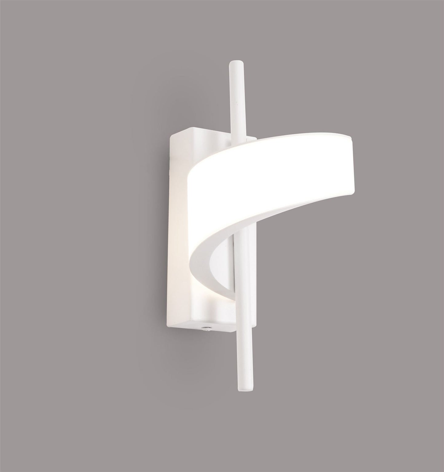 Mantra Tsunami 1 Light Spiral Wall Light, 12W LED, 3000K, 900lm, Sand White, 3yrs Warranty