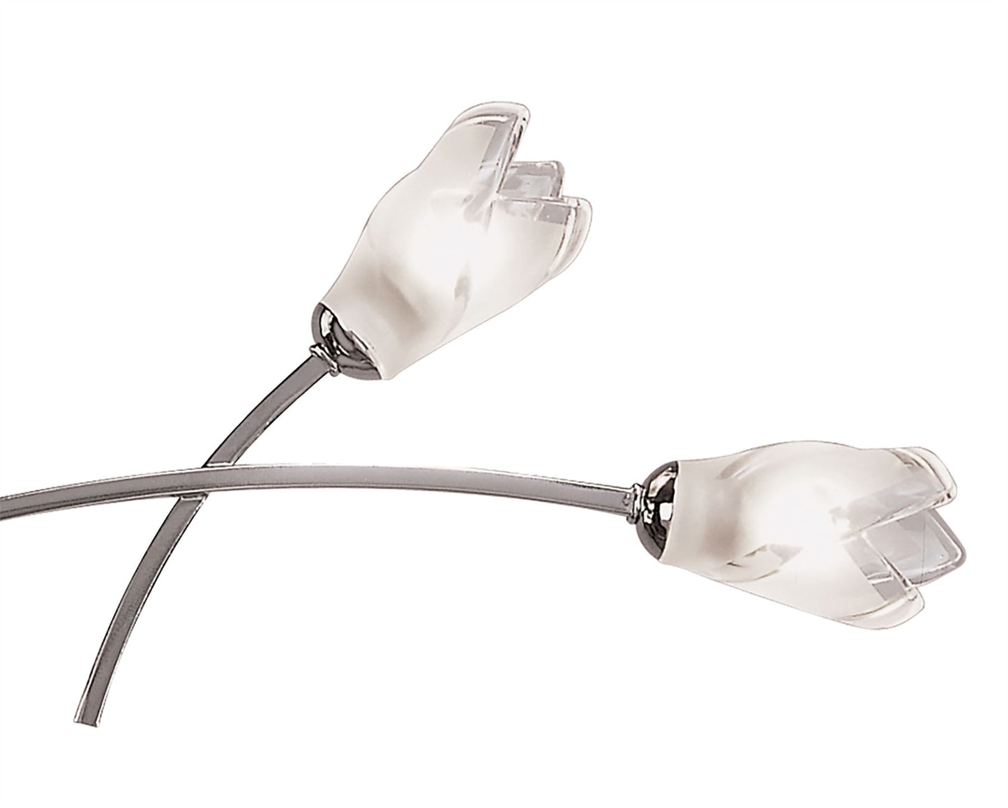 Mantra Pietra Linear Pendant 2 Arm 4 Light G9, Polished Chrome