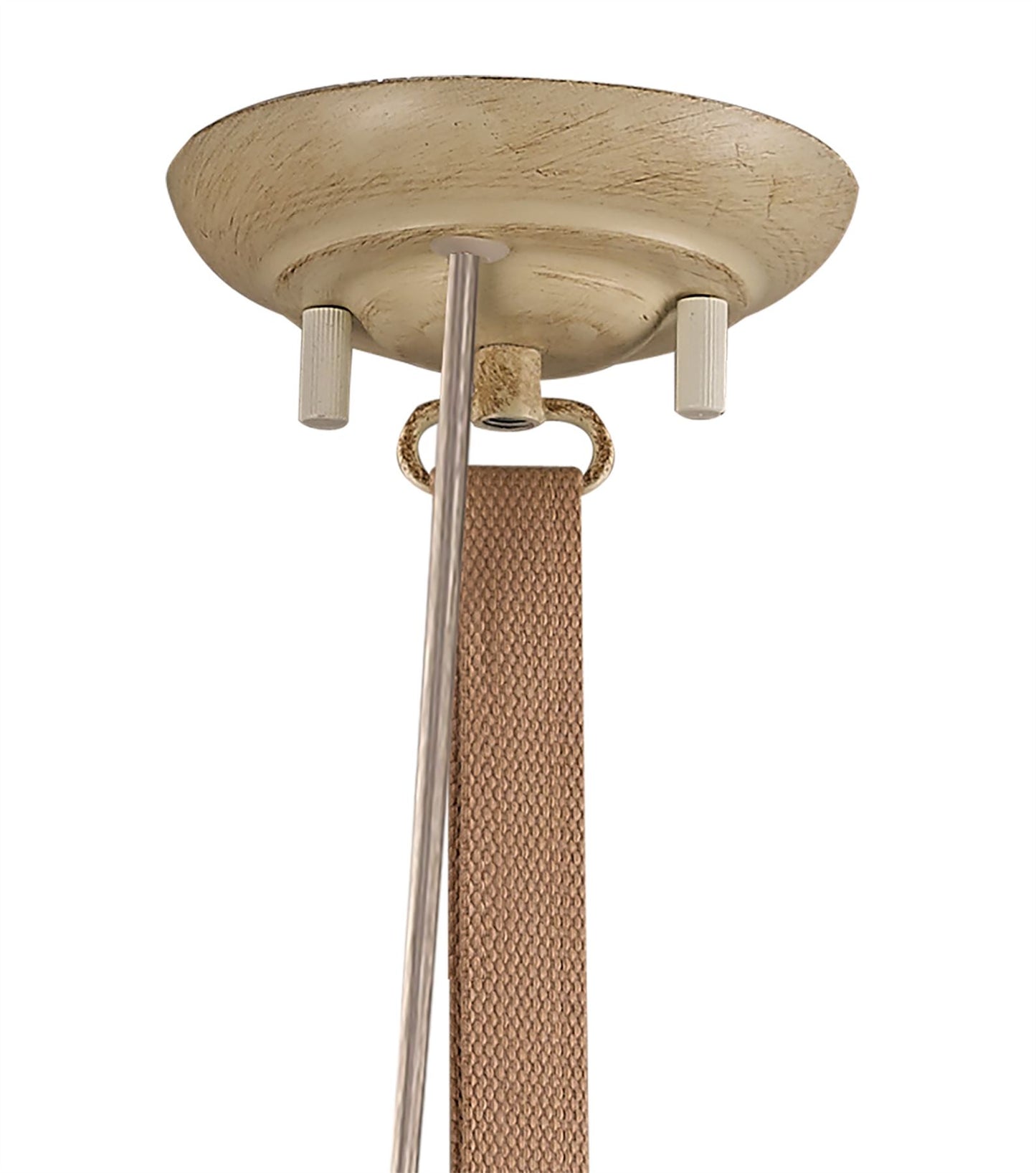 Mantra M5432 Industrial Ceiling 1 Light 40W E27 SSand Metal, Beige Belt
