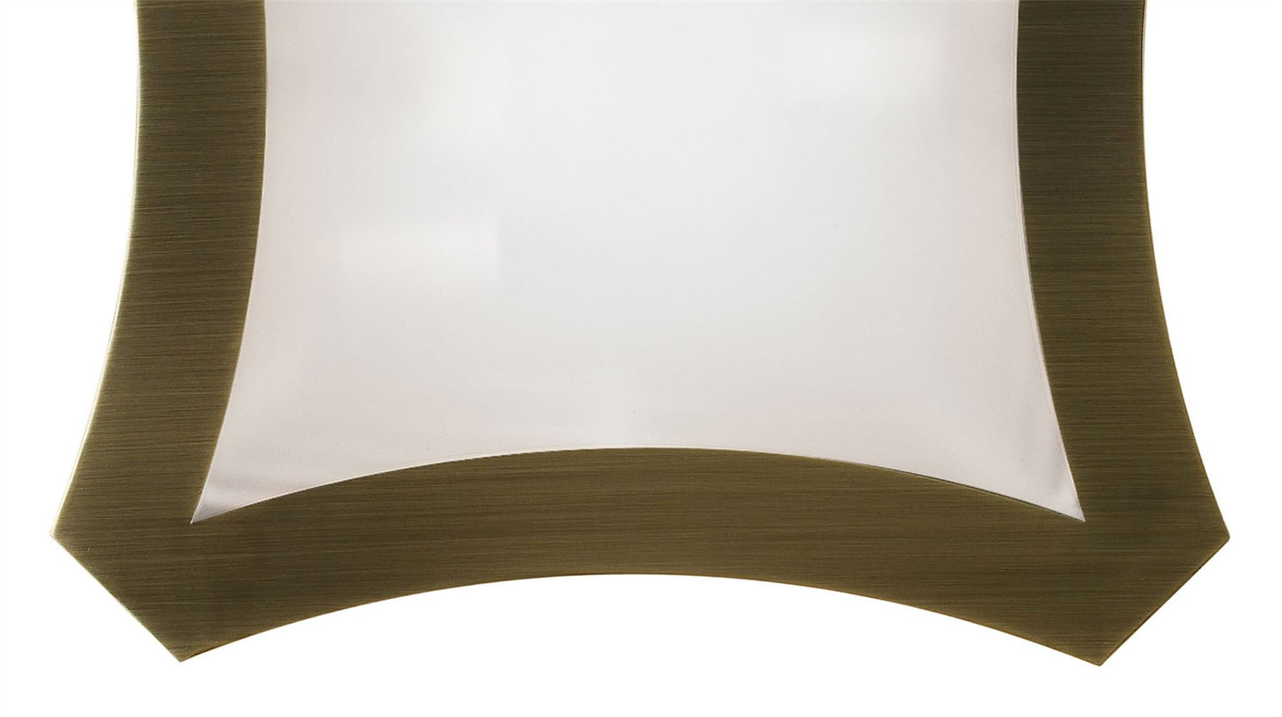 Mantra Alaska GU10 Ceiling/Wall 3 Light L1/SGU10, Antique Brass, CFL Lamps INCLUDED