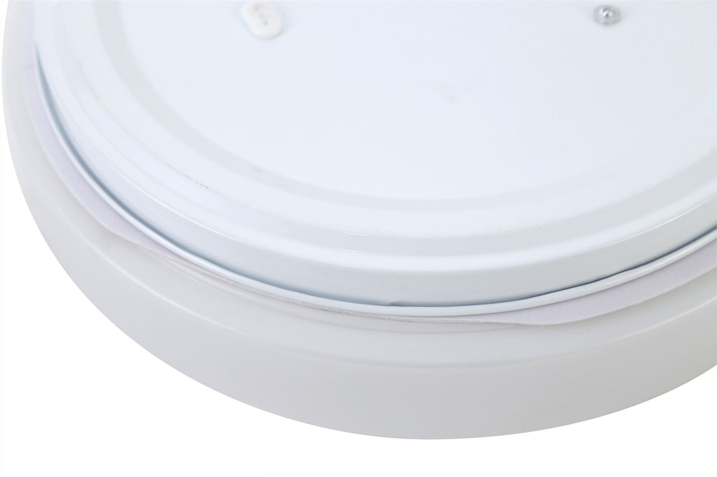 Deco Joop IP44 24W LED Large Flush Ceiling Light, 4000K 2000lm CRI80, Polished Chrome with White Acrylic Diffuser