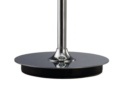 Mantra M3627 Mediterraneo Table Lamp 2 Light GU10 Small, Polished Chrome/Frosted White Glass