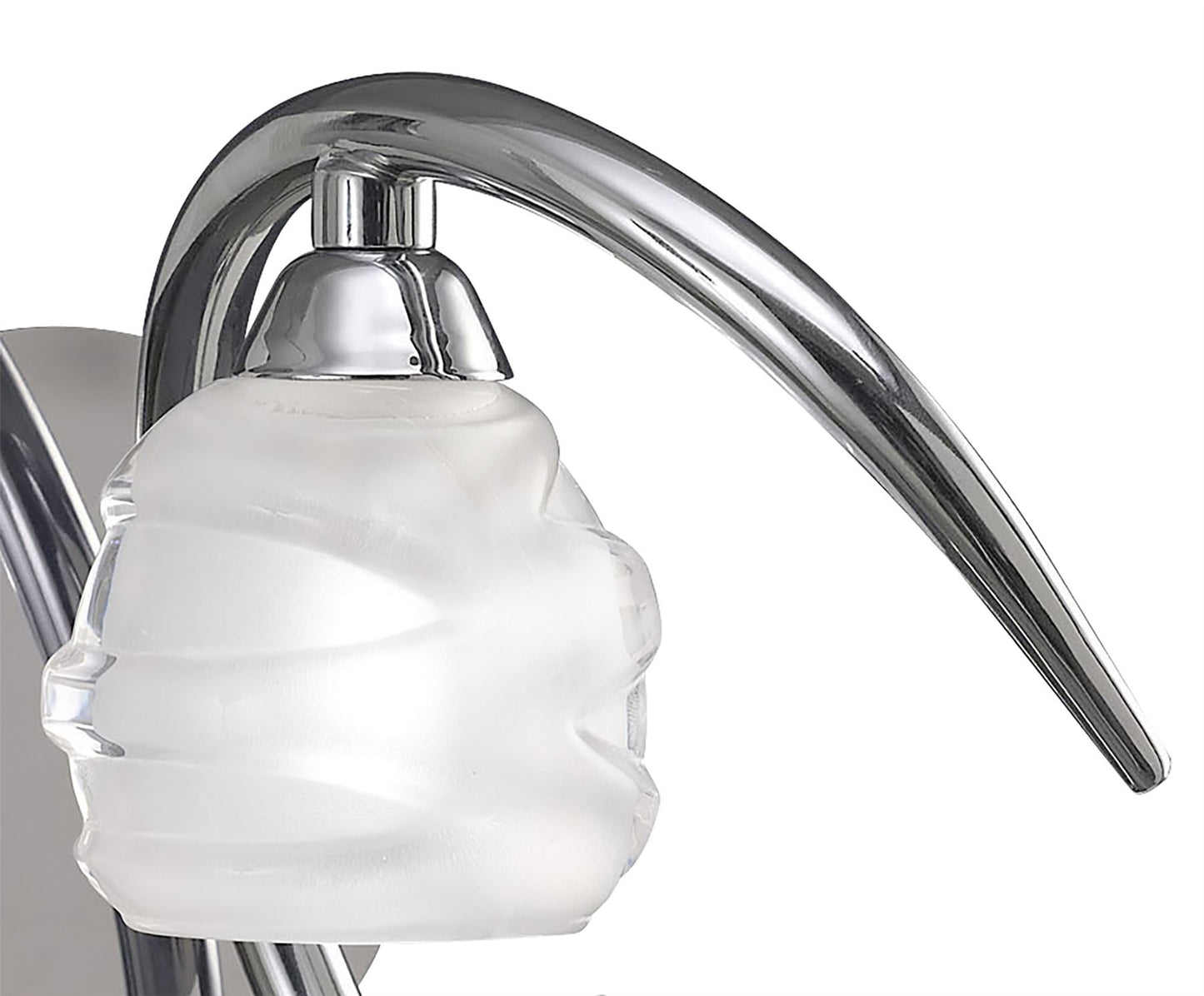 Mantra Loop Wall Light Switched 1 Light G9 ECO, Polished Chrome