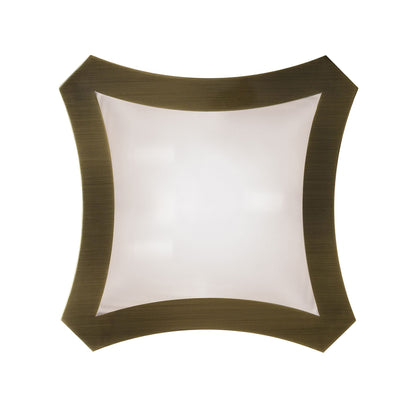 Mantra Alaska GU10 Ceiling/Wall 3 Light L1/SGU10, Antique Brass, CFL Lamps INCLUDED