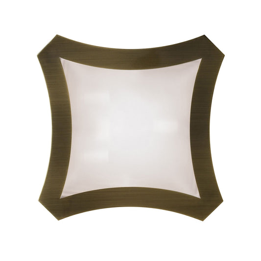Mantra Alaska GU10 Ceiling/Wall 3 Light L1/SGU10, Antique Brass, CFL Lamps INCLUDED