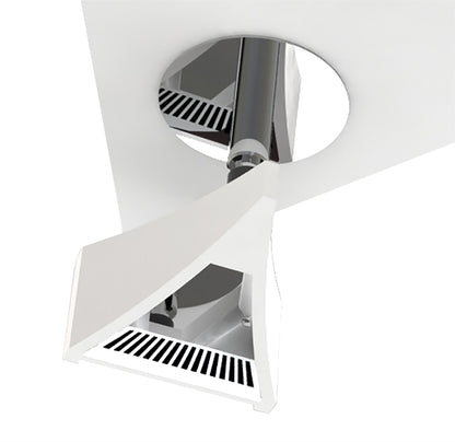 Mantra Fusion Filippo Spot Light 3 Light LED Triangular 5W 3000K, 1300lm, Matt White/Polished Chrome, 3yrs Warranty
