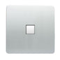 Trendi Switch 1 Gang RJ45 Cat 6 Modern Designer PC Ethernet Socket in Platinum Silver