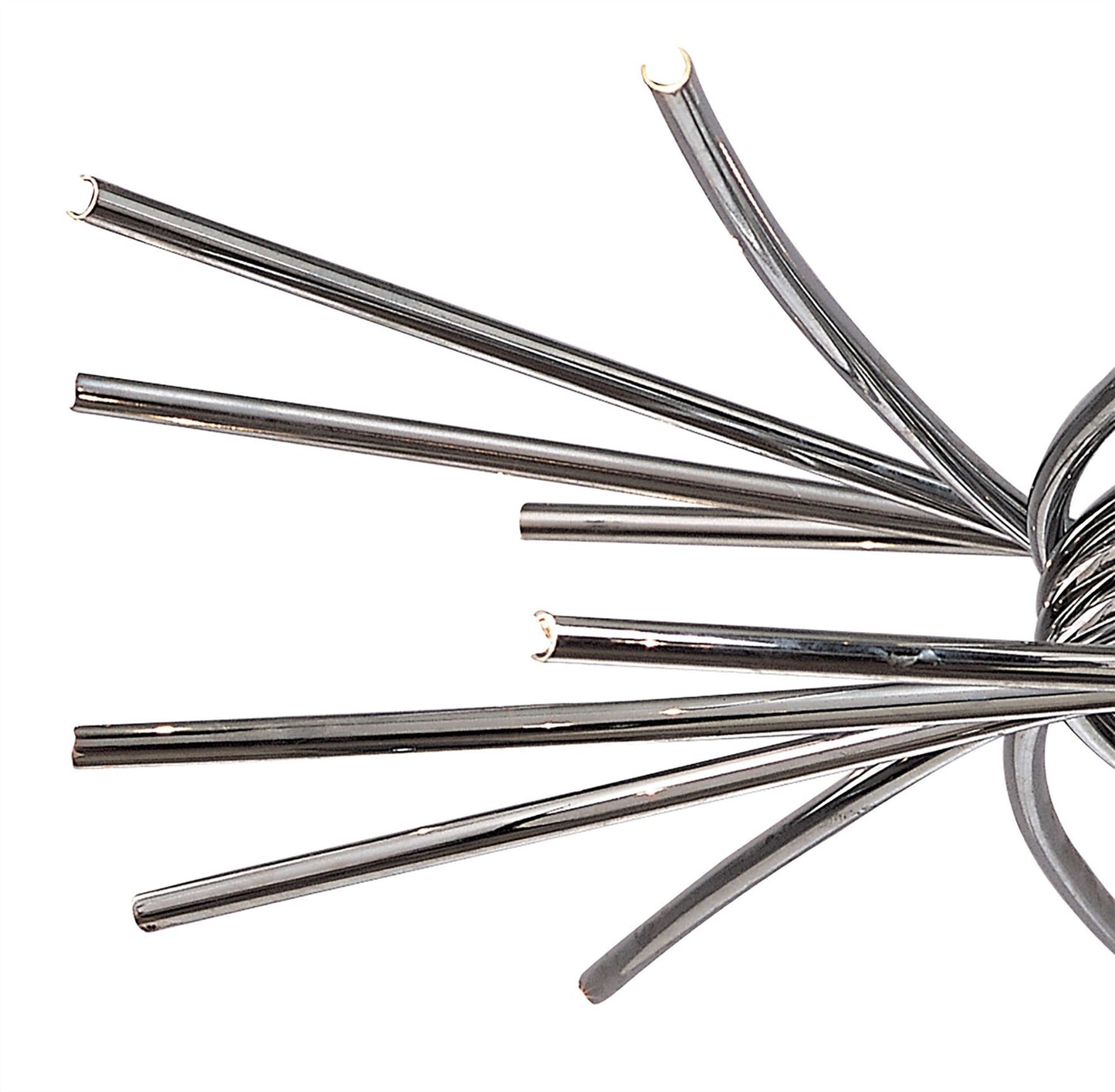 Mantra Aire 66cm Telescopic Pendant 20 Light G4 Curved Arms, Polished Chrome, NOT LED/CFL Compatible
