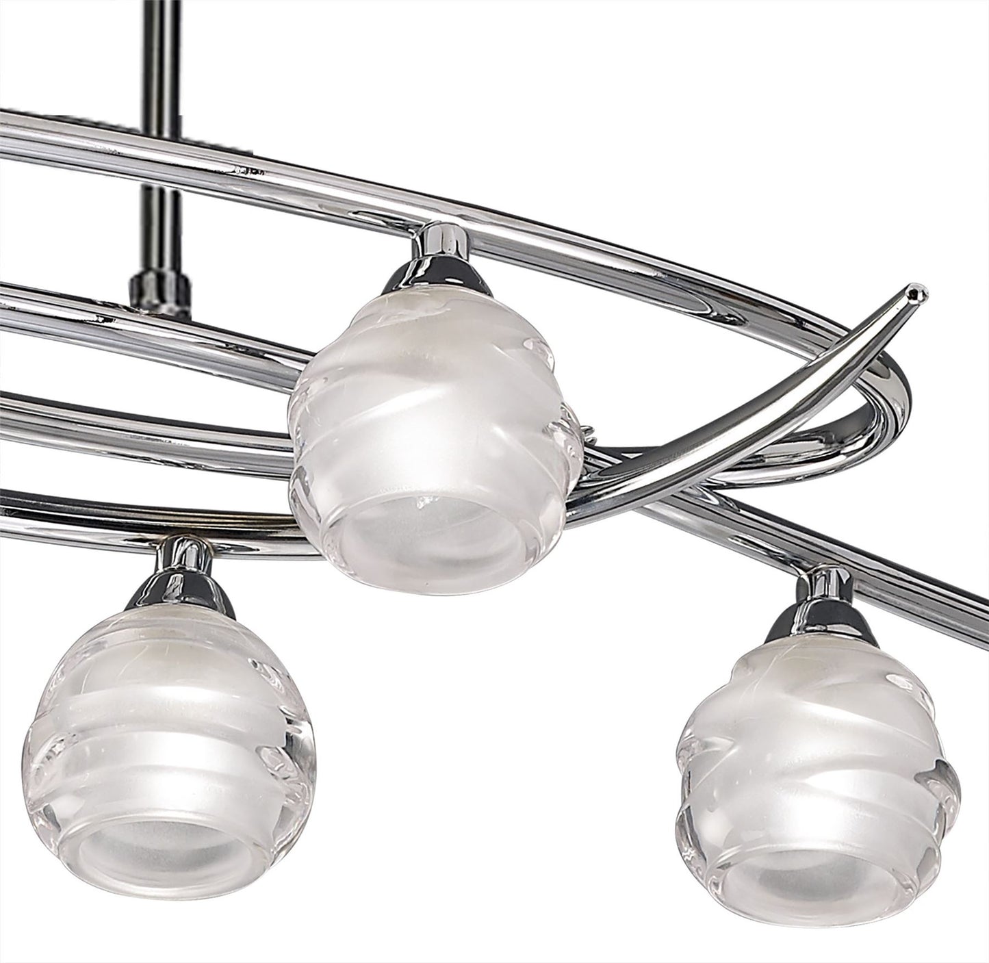 Mantra M1800 Loop Rectangular Telescopic 8 Light G9 ECO Line, Polished Chrome