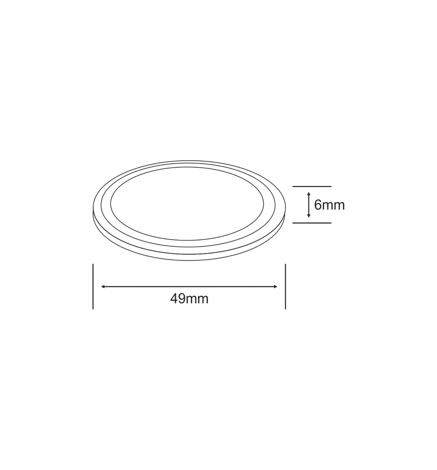 Techtouch Disc White Kit 4x6 LED (2W) Indoor