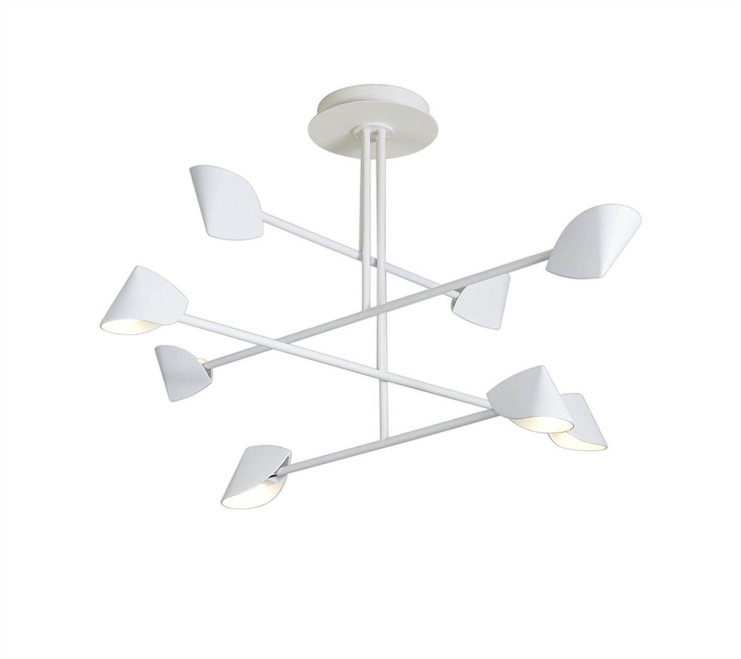 Mantra Capuccina 100cm 8 Light Fixed Pendant, 61.5W LED, 3000K, 4000lm, White, 3yrs Warranty