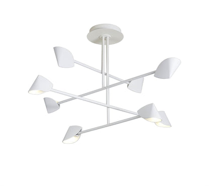 Mantra Capuccina 100cm 8 Light Fixed Pendant, 61.5W LED, 3000K, 4000lm, White, 3yrs Warranty