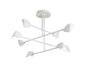 Mantra Capuccina 100cm 8 Light Fixed Pendant, 61.5W LED, 3000K, 4000lm, White, 3yrs Warranty